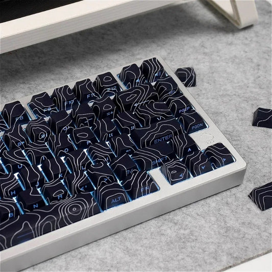 Topographic Black Side Engraved Cherry