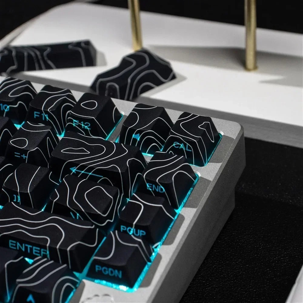 Topographic Black - Cherry