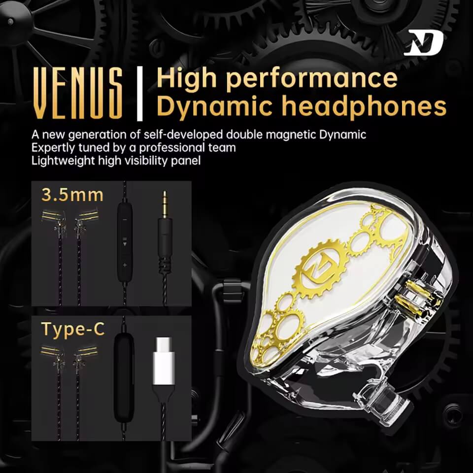 ND Venus Type-C Dynamic Driver HiFi IEM