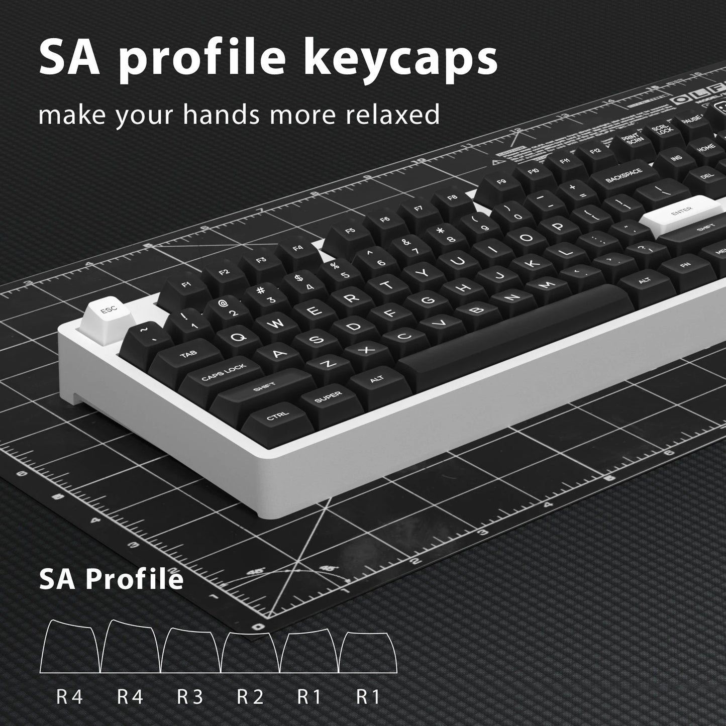 Kbdiy WOB 161 Keys SA Profile Doubleshot Keycaps Set