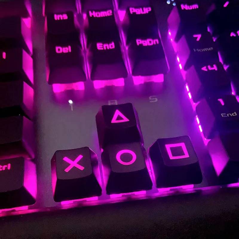 PS4 Face-button backlit Arrowkey Set - Black