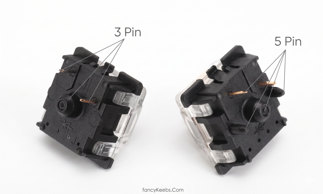 3 pin vs 5 pin mechanical keyboard switch