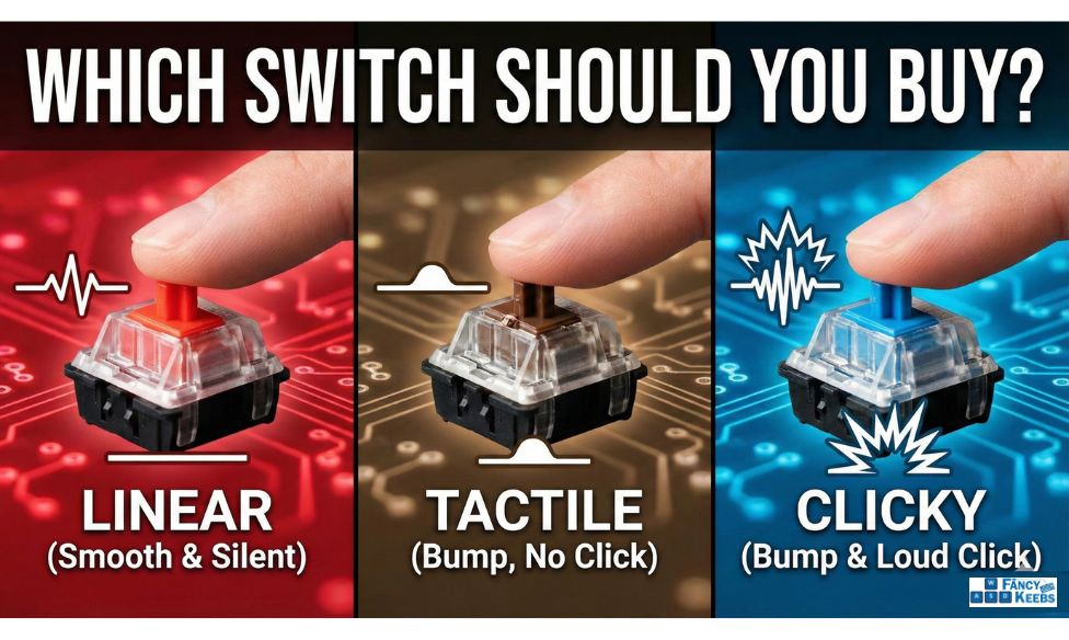 Linear vs Tactile vs Clicky: Which Switch Should You Buy?