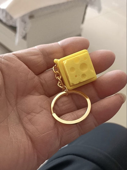 Cheese Themed Switch Tester Keychain With Switch