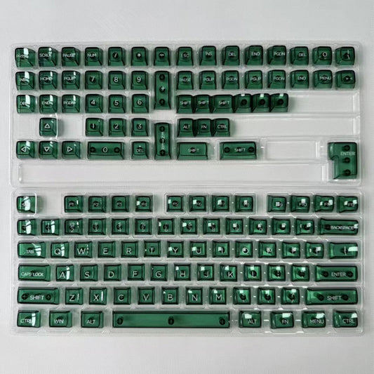 Emerald Green Transparent 120+ Keys PC Keycaps Set
