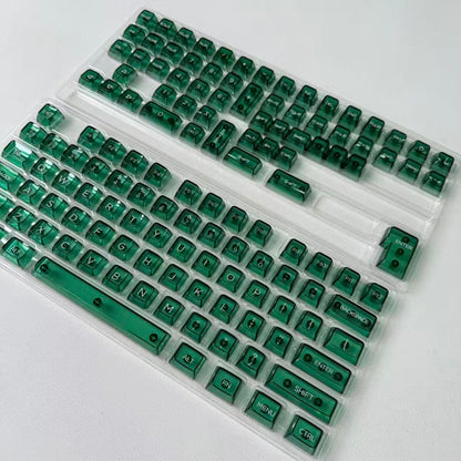 Emerald Green Transparent 120+ Keys PC Keycaps Set