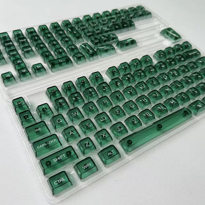 Emerald Green Transparent 120+ Keys PC Keycaps Set
