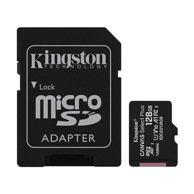 Kingston Canvas Select Plus MicroSD Memory Card with Adapter 64GB 128GB