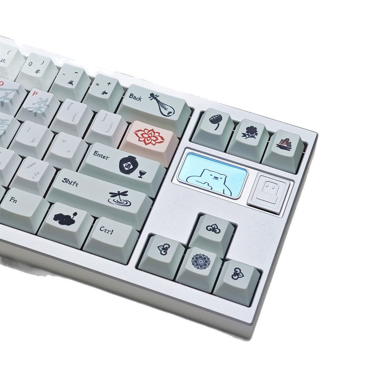 Crimson Brush Cherry Profile 1.7mm PBT 120+ Keys Keycaps Set