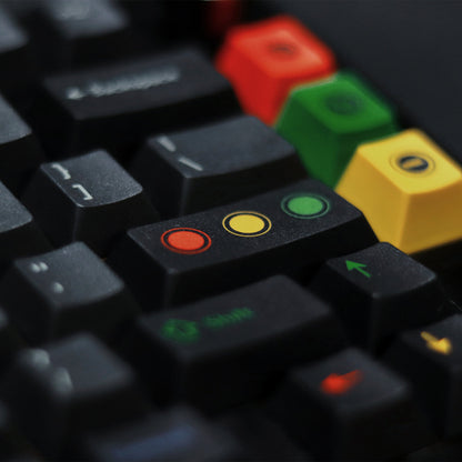 Dark Light Cherry Profile 1.7mm PBT 120+ Keys Keycaps Set