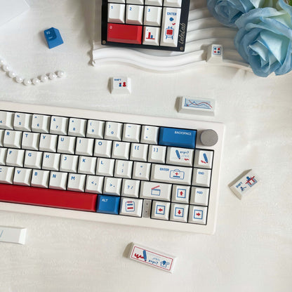 Career Cherry Profile 1.7mm PBT 120+ Keys Keycaps Set
