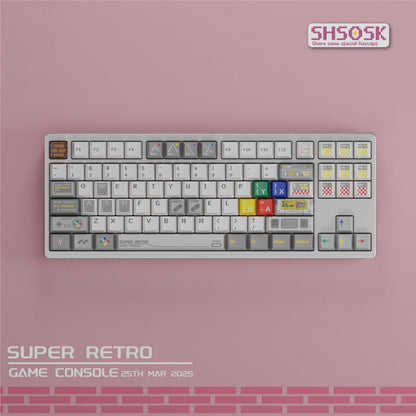 SHSOSK Super Retro Console 1.7mm PBT Keycaps Set