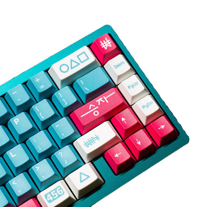 Squid Game Cherry Profile 1.7mm PBT 120+ Keys Keycaps Set
