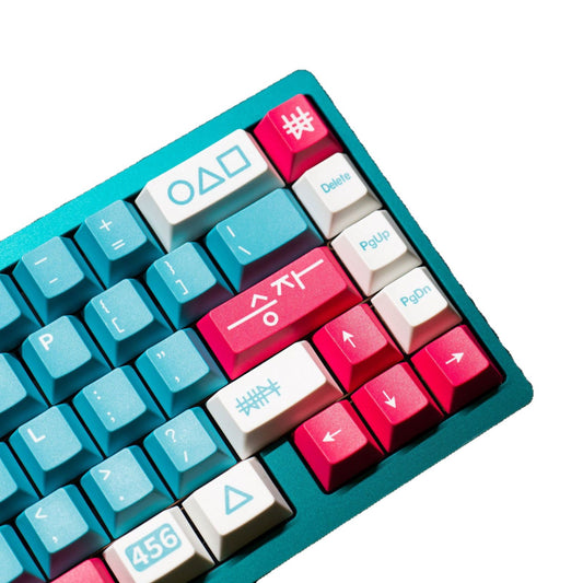 Squid Game Cherry Profile 1.7mm PBT 120+ Keys Keycaps Set