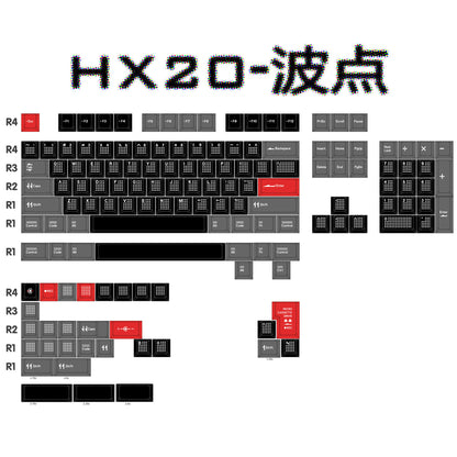 HX-20 Cherry Profile 1.7mm PBT 120+ Keys Keycaps Set