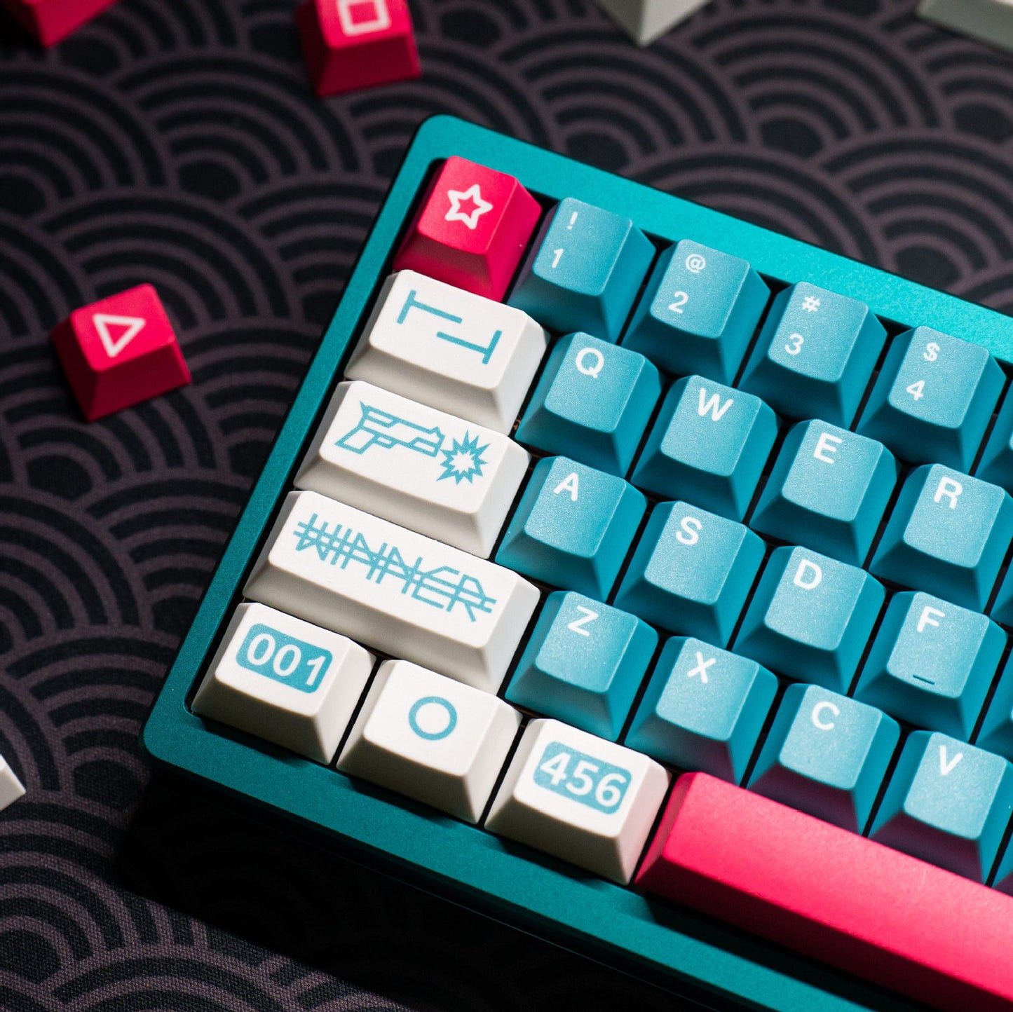 Squid Game Cherry Profile 1.7mm PBT 120+ Keys Keycaps Set