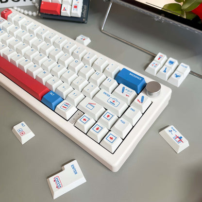Career Cherry Profile 1.7mm PBT 120+ Keys Keycaps Set