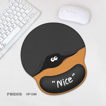 Peek-a-Boo Keyboard Mouse Wrist Rest