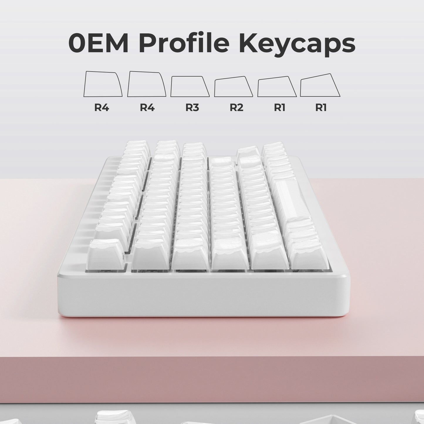 XVX Crystal Jelly 2.0 Semi Transparent OEM Profile 120+ Keys Keycaps Set