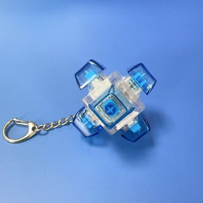 Cube Fidget Keychain with Mechanical Switch - 6 Key
