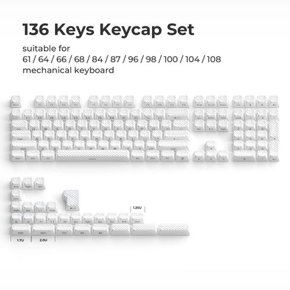 XVX Crystal Jelly 2.0 Semi Transparent OEM Profile 120+ Keys Keycaps Set