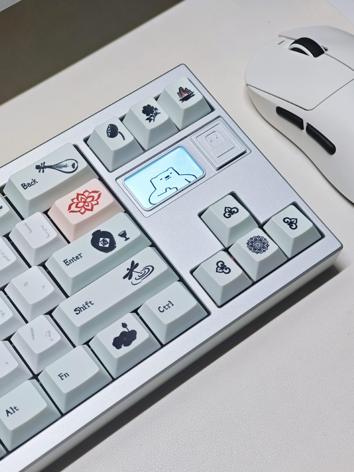 Crimson Brush Cherry Profile 1.7mm PBT 120+ Keys Keycaps Set
