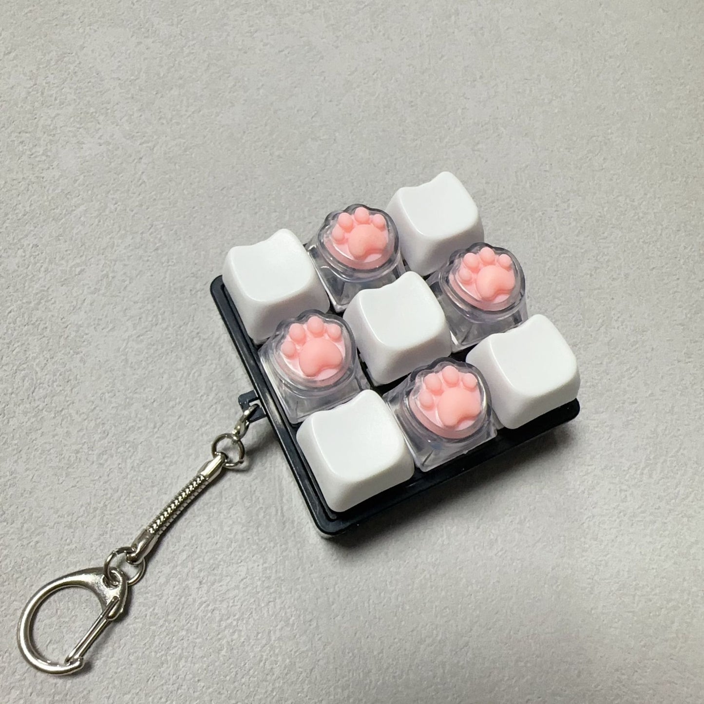 Cat Paws Switch Tester Keychain 9 Key