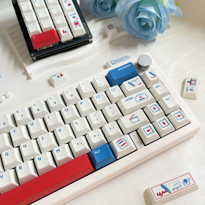 Career Cherry Profile 1.7mm PBT 120+ Keys Keycaps Set