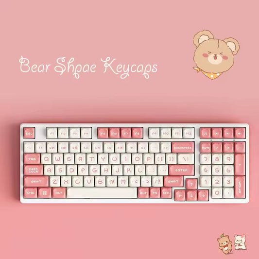 Pink Bear 122 Keys PBT Keycaps OEM