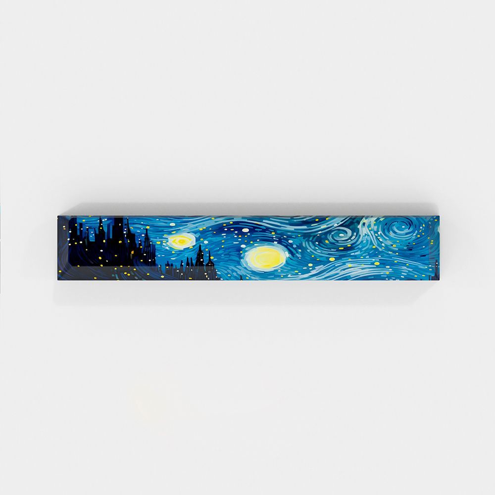 Van Gogh Cherry Keycaps Set with Spacebar Arrows - Set of 8 Keys