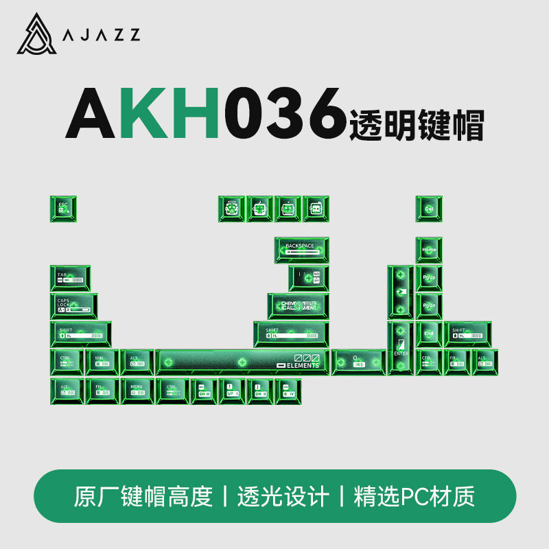 Ajazz AKH036 Transparent Keycaps - Set of 36 Keys
