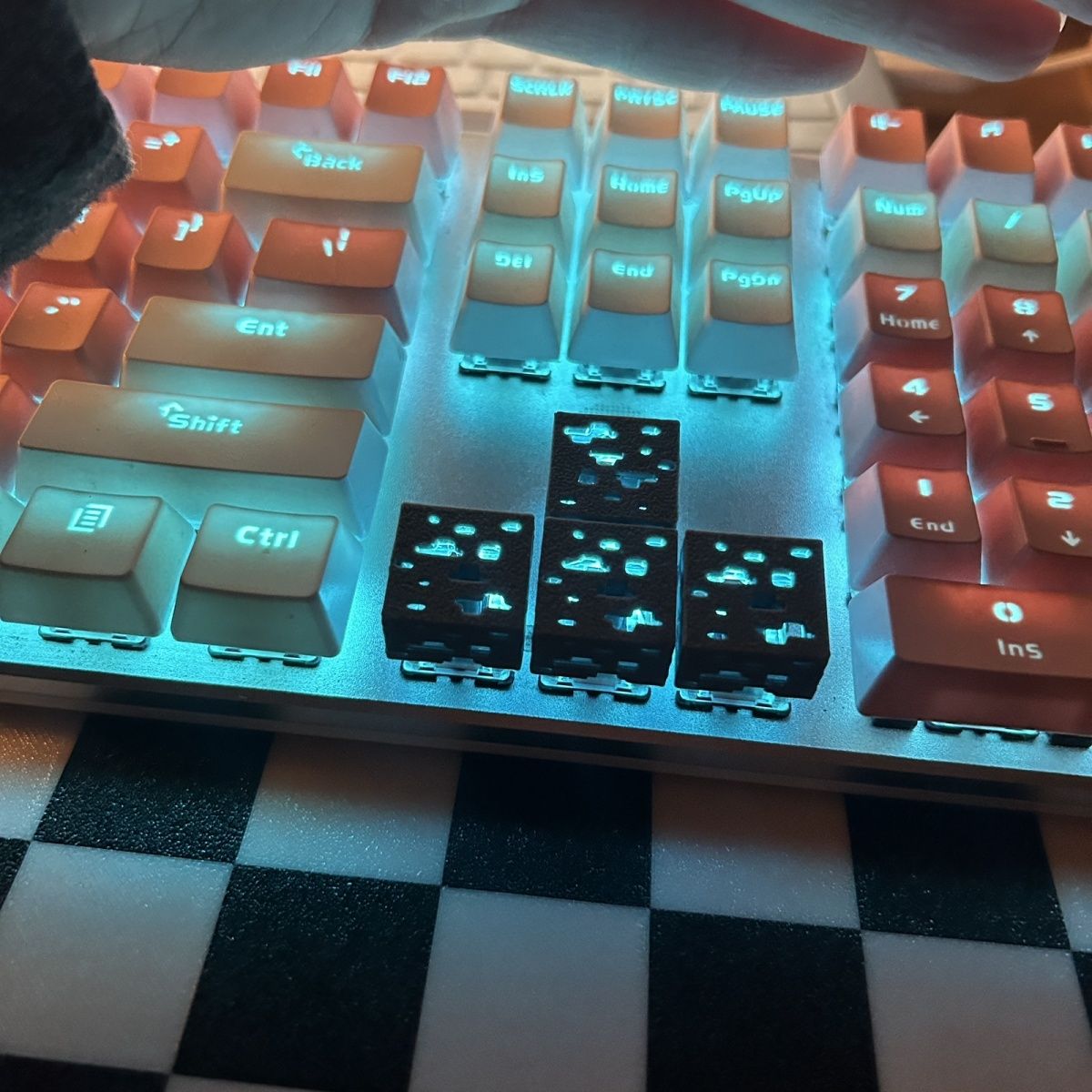 Minecraft Ore 3D Printed Keycaps – FancyKeebs