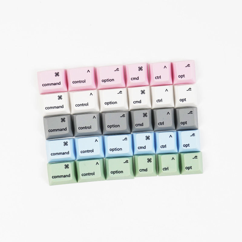Mac Layout Command Option PBT Keycaps - Set of 6 Keys