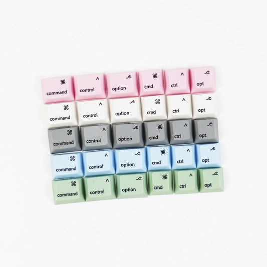 Mac Layout Command Option PBT Keycaps - Set of 6 Keys
