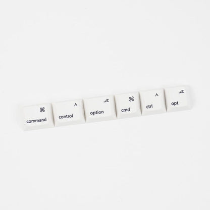Mac Layout Command Option PBT Keycaps - Set of 6 Keys
