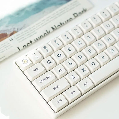 Minimal White XDA PBT Keycaps Set