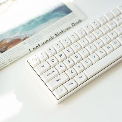 Minimal White XDA PBT Keycaps Set