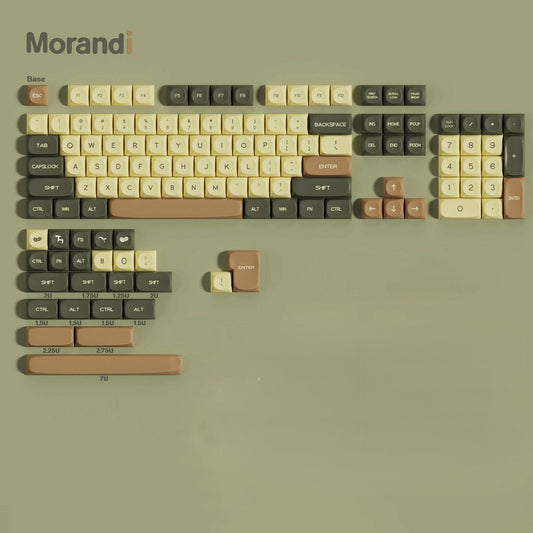 Morandi PBT MOA Profile Keycaps Set
