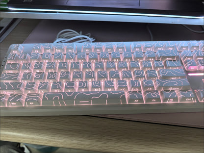 Shine Through Topograpgic Cherry Keycaps V4 - 87/120+ Keys