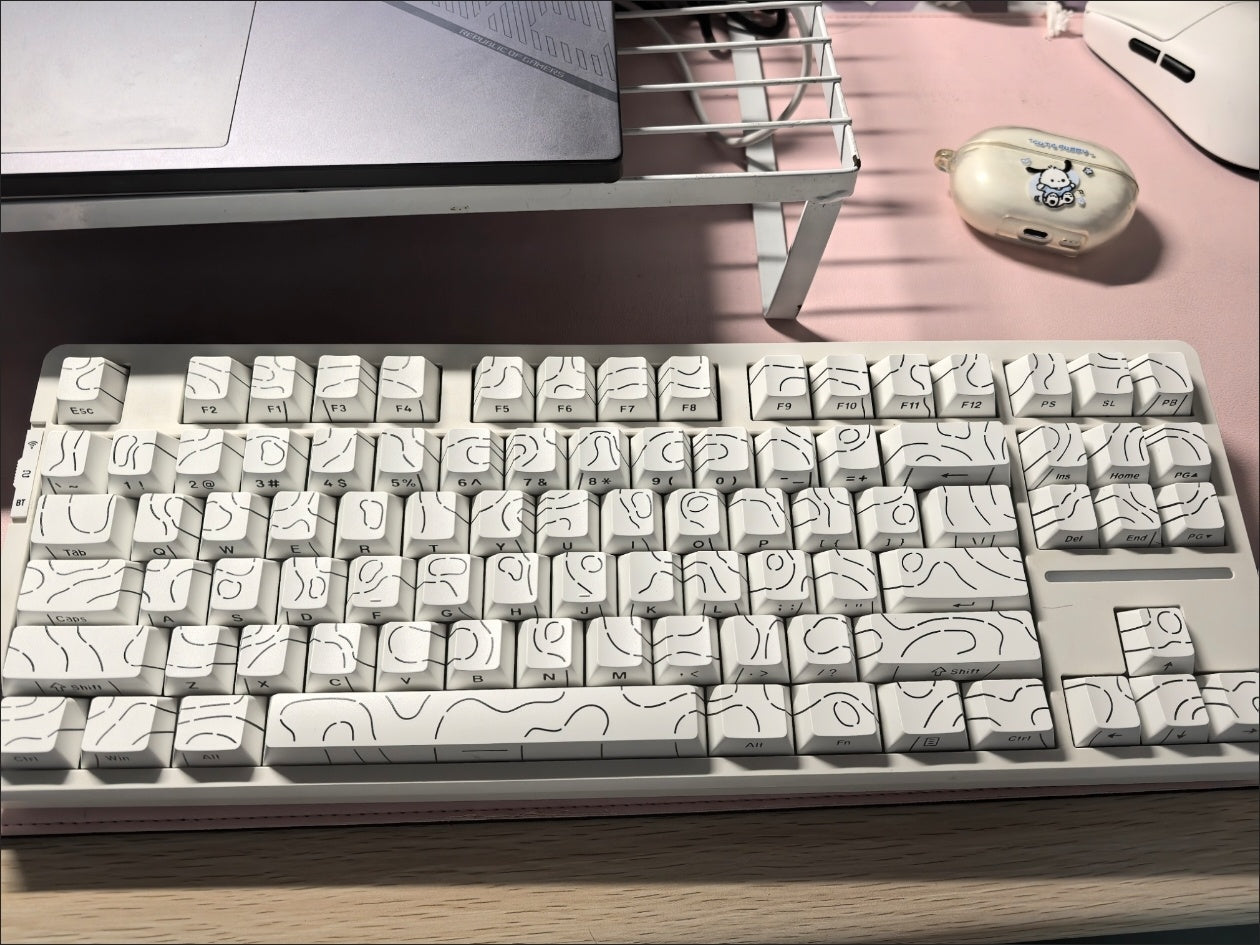 Shine Through Topograpgic Cherry Keycaps V4 - 87/120+ Keys