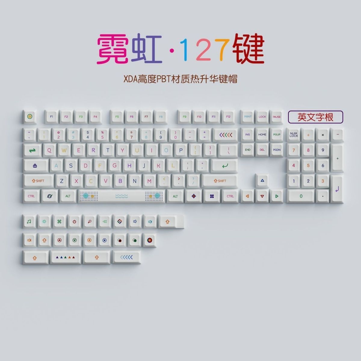 Lychee XDA Profile 120+ Keys Keycaps Set