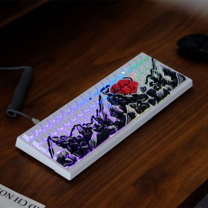 Akatsuki Cherry Profile Side Engraved PBT Keycaps Set