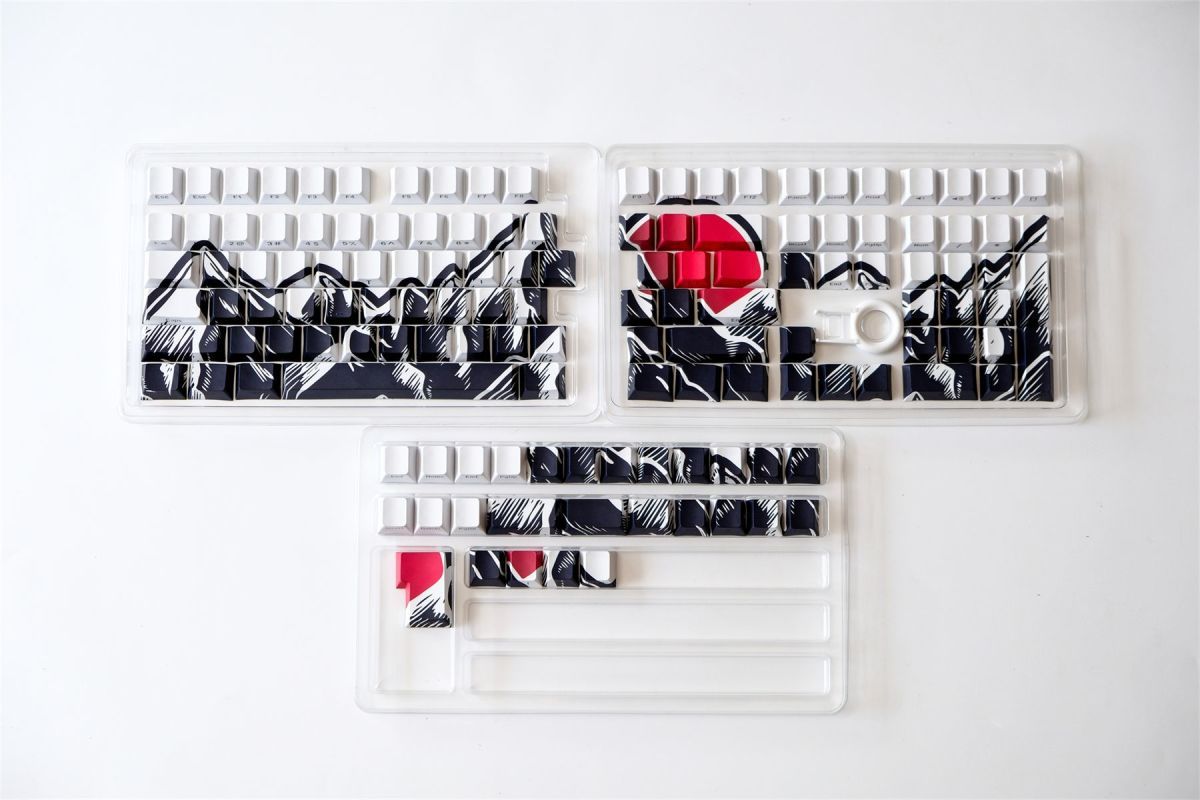 Akatsuki Cherry Profile Side Engraved PBT Keycaps Set – FancyKeebs