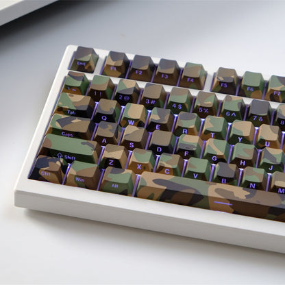Commando Cherry Profile Side Engraved PBT Keycaps Set