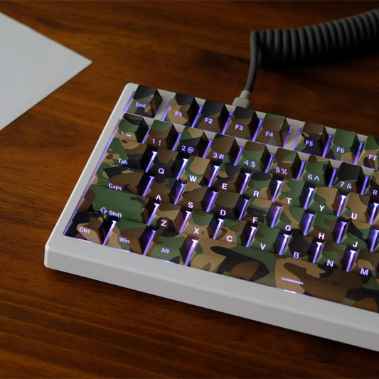Commando Cherry Profile Side Engraved PBT Keycaps Set