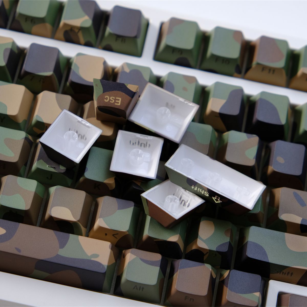 Commando Cherry Profile Side Engraved PBT Keycaps Set