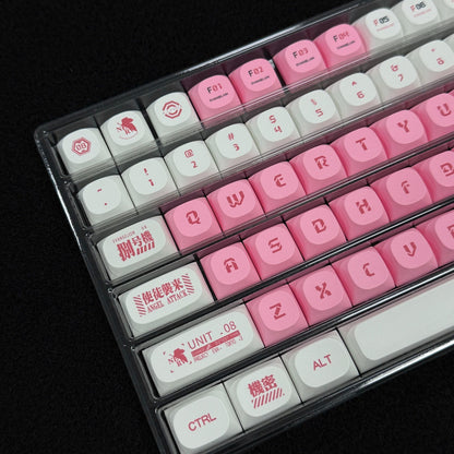EVA 08 XDA Profile 120+ Keys Keycaps Set