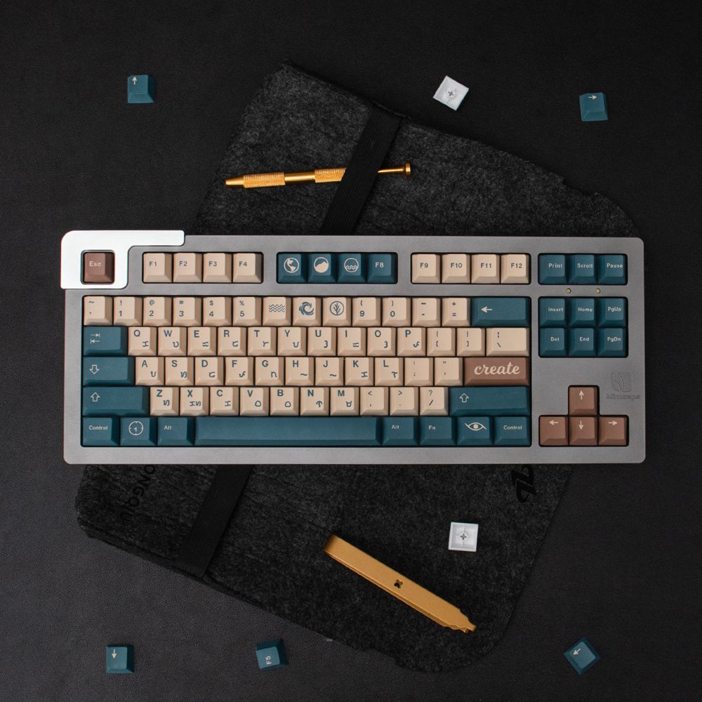 GMK Earth Tones Cherry Profile 120+ Keys Keycaps Set – FancyKeebs