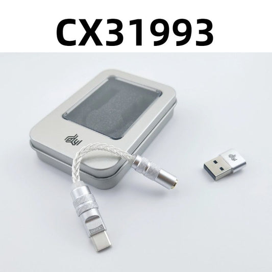 CX31993 3.5mm To Type-C 384KHz DAC Audio Cable with USB Adapter