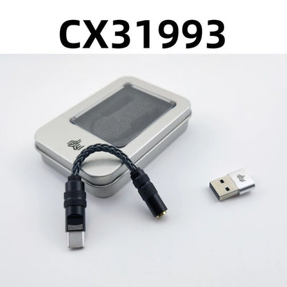 CX31993 3.5mm To Type-C 384KHz DAC Audio Cable with USB Adapter